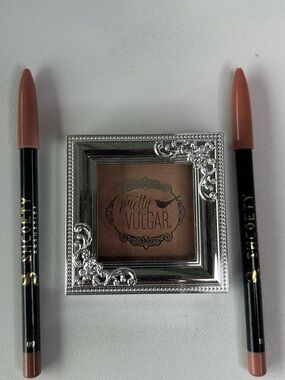 Pretty Vulgar Shimerring Swan and   2 Shcoety Cosmetics lip liners bundle